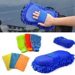 High quality car washing towels , sponge , gloves